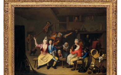NICOLAS VAN HAEFTEN (GORICHEM 1683-1715 PARIS), Scène de taverne