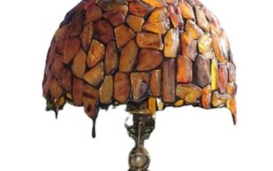 Natural Baltic Amber Lamp A&S Polish amber artist Natural Baltic Amber - 27×52×52 cm - 2700 g