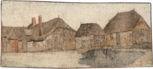 Niederländisch – 1630/40. Ansicht eines Gehöftes