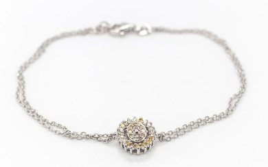 No Reserve Price - 0.25 tcw - 14 kt. White gold - Bracelet Diamond