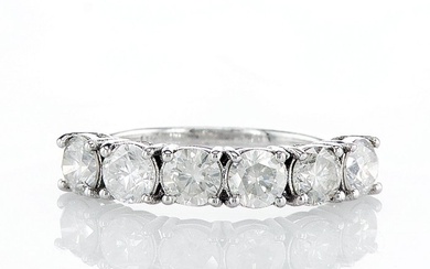 No Reserve Price - Eternity ring - 14 kt. White gold - 1.54 tw. Diamond (Natural)