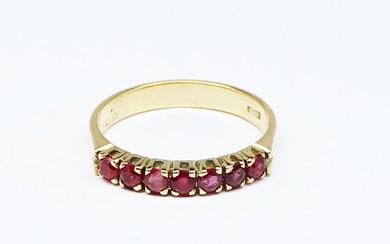 No Reserve Price - Ring - 18 kt. Yellow gold Ruby