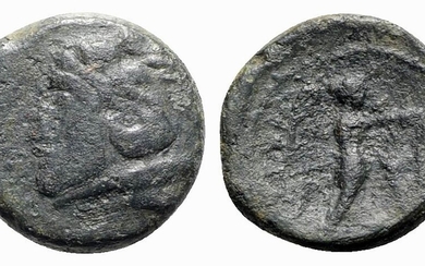 Northern Apulia, Ausculum, c. 240 BC. Æ (17.5mm, 5.42g, 6h)....