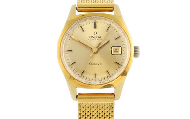 OMEGA - a gold plated Genève bracelet watch, 25mm.