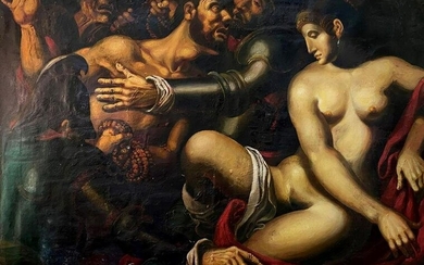 Oil painting Samson and Delilah Litvinov Oleg Arkad'yevich