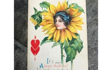 Original Edwardian Era Valentines Day Chromolithograph