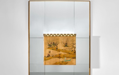 Osvaldo Borsani and Marcello Piccardo, Illuminated wall-mounted bar cabinet with integrated mirror