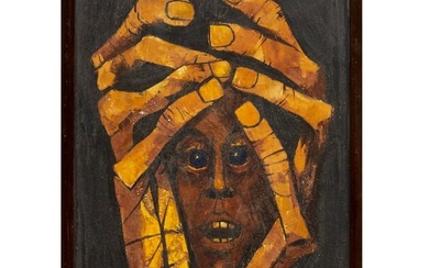 Oswaldo Guayasamin, oil on canvas
