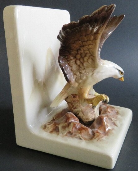 Otagiri Bald Eagle Porcelain Bookend San Francisco 1960