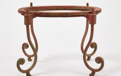 Painted Cast Iron Side Table Base