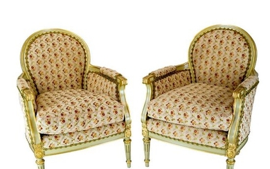 Pair French-Style Bergeres