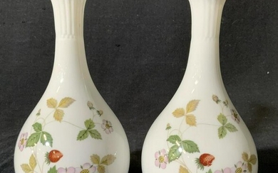 Pair WEDGWOOD Bone China Bud Vases
