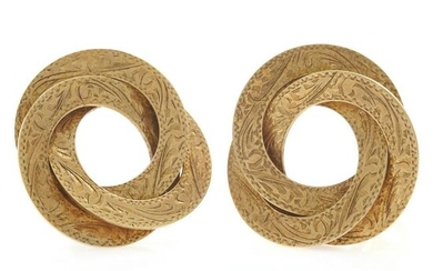 Pair of 14k Yellow Gold Ear Clips