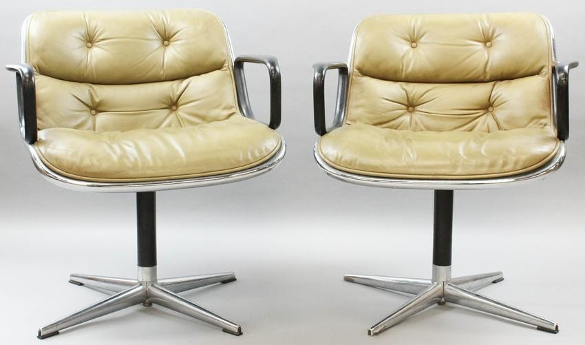 Pair of Knoll arm chairs