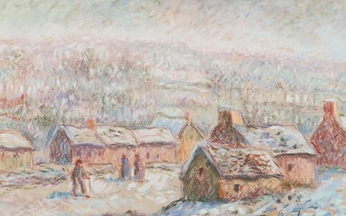 Paul Emile Pissarro Village with figures