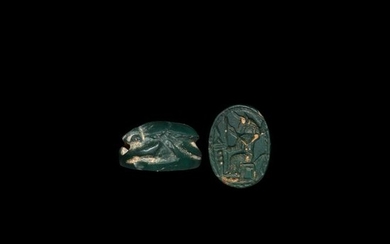 Phoenician Scarab with Seated God