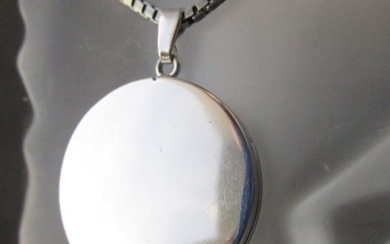 Photo Locket - 835 Silver - Necklace with pendant