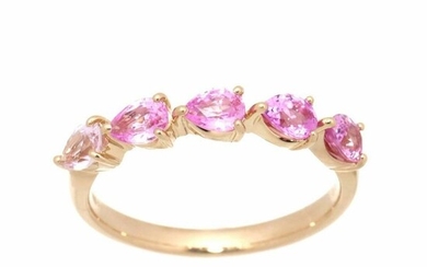 Ponte Vecchio - 18 kt. Pink gold - Ring - 0.79 ct Sapphires