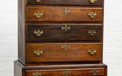 QUEEN ANNE THURBER FAMILY, AMERICAN CHERRY HIGHBOY