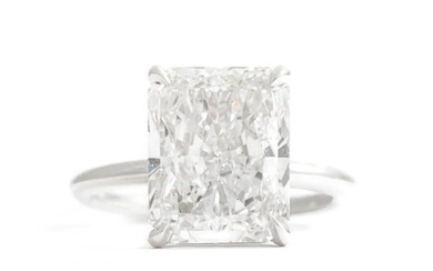 Radiant Solitaire Diamond Ring