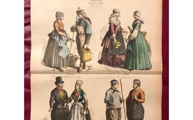 Rare 19thc Costume Plates, Holland