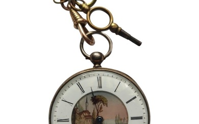 Rare Antique Pocket Key Watch