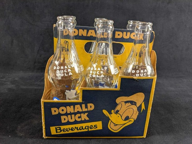 Rare Disney VIntage Donald Duck Cola Six Pack With