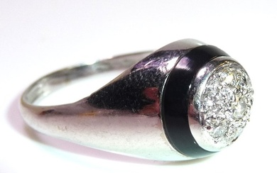 Ring - 14 kt. White gold Diamond (Natural)