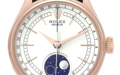Rolex Cellini Moonphase White Dial