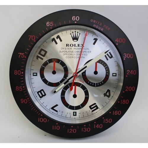 Rolex Dealer Display Wall Clock.