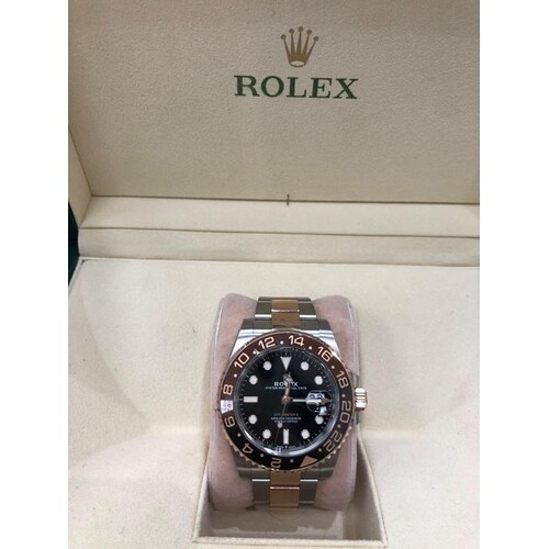 Rolex GMT-Master II Rootbeer Rose Gold Oyster Perpetual 1267...