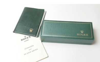 Rolex watch box, also Rolex paperwork circa 1982 (2)