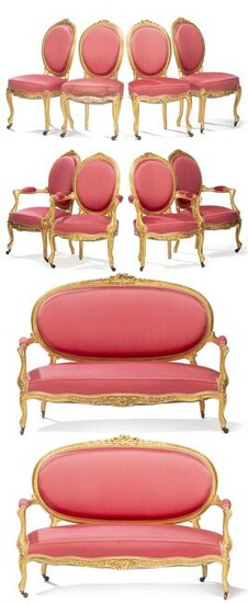 Salon de style Louis XV et d'époque Nap. III en