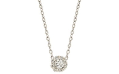 Salvini - Necklace with pendant - Corolla White gold Diamond