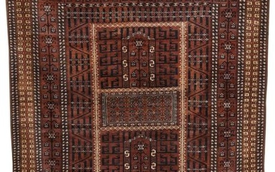 Saryk Ensi, Turkestan, ca. 1900; 6 ft. 1 in. x 4 ft. 6