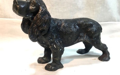 Sculpture, Cocker Spaniel dog (1) - Bronze - Second half 20th century