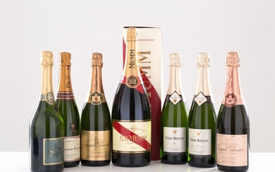 Selezione di Champagne (7 bt). - Deutz Brut Classic...