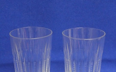 Set of Two Small Cut Glass Tumblers