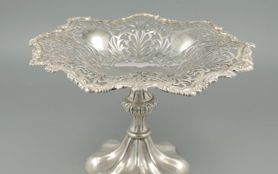 Sibray, Hall & Co Ltd (Charles Clement Pilling), Tazza fruitschaal op voet - Platter - .925 silver