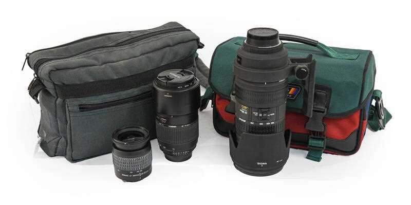 Sigma F4-6.3 50-500mm Lens APO together with Tamron f4-5.6...