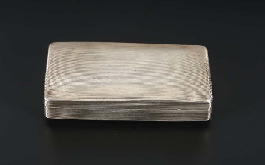 Silver cigarette box, 1866