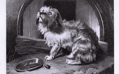 Sir Edwin Henry Landseer There's No Place Like Home 1878 engraving