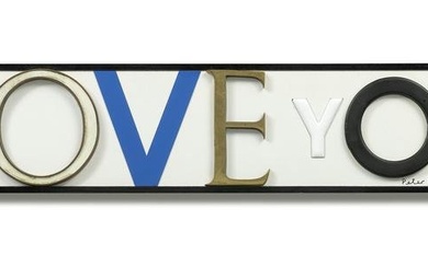 Sir Peter Blake R.A. (British, born 1932) I Love You. 5. (in homage to Jack Pierson), 2010