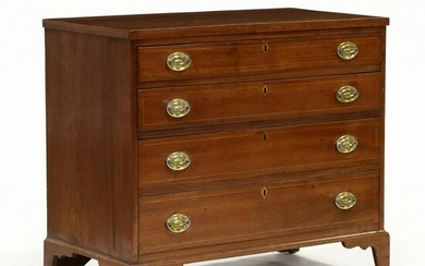 Southern Federal Inlaid Walnut Chest of Drawers