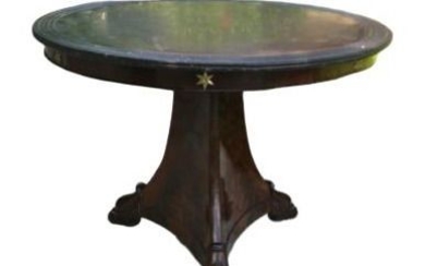 Stand, Table - Empire - Mahogany, Marble - 19th century