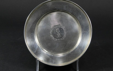Sterling Small Round Plate / Tray by Alvin