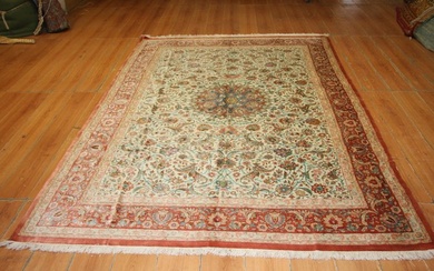Stunning Persian silk Qum rug - 290 cm - 200 cm