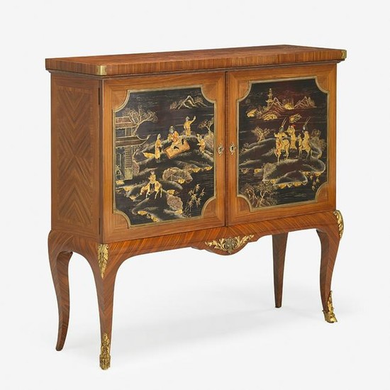 TRANSITIONAL LOUIS XV/XVI STYLE TULIPWOOD & LACQUER
