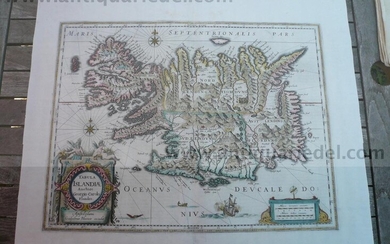 Tabula Islandiae, map, Blaeu J., Atlas Major, anno 1662