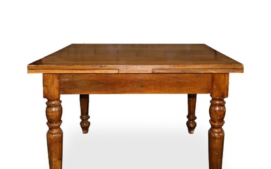 Tavolo allungabile in legno di noce, nineteen° secolo